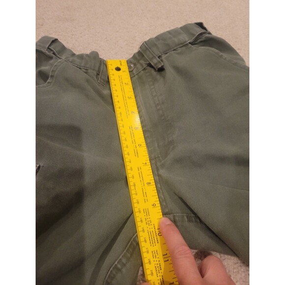 BSA Boy Scout Of America Uniform Shorts Canvas Olive Green Youth Size 10 - Picture 5 of 9